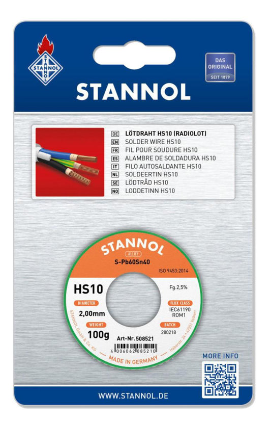 Loddetråd Stannol HS 10 BF