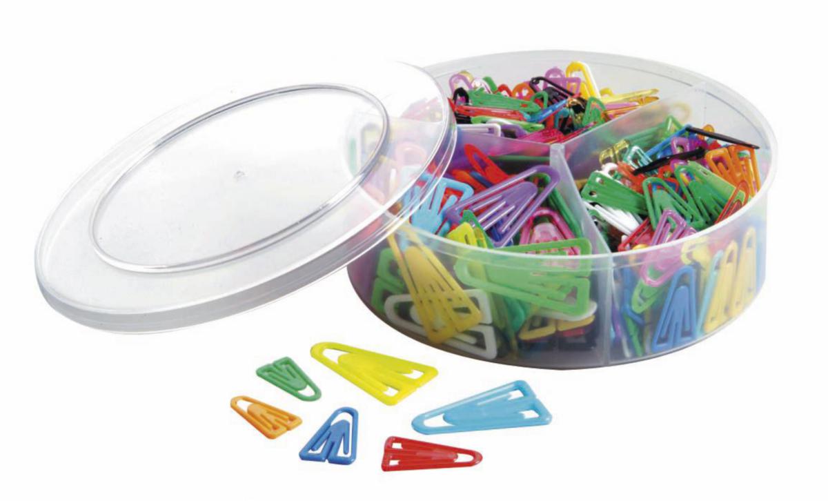 Binders plast, ulike farger