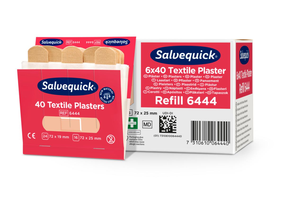 Plaster Salvequick® 40 Textile refill plasterautomat - Cederroth