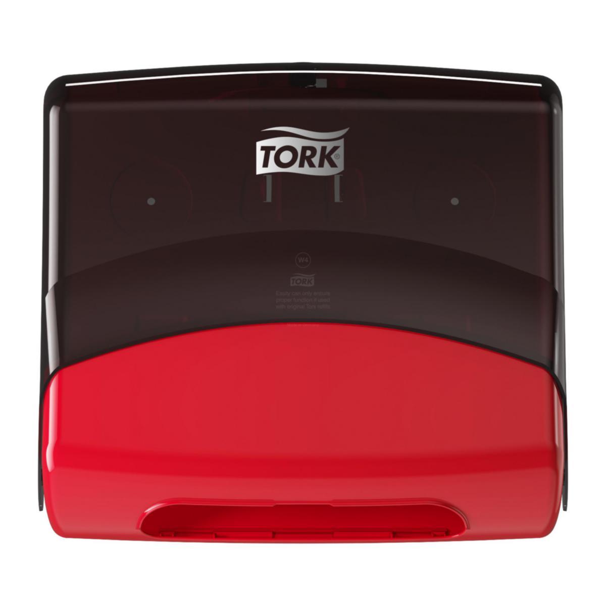 Dispenser for brettede tørkepapir/rengjøringskluter Tork