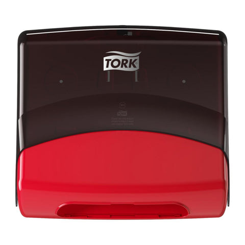 Dispenser for brettede tørkepapir/rengjøringskluter Tork
