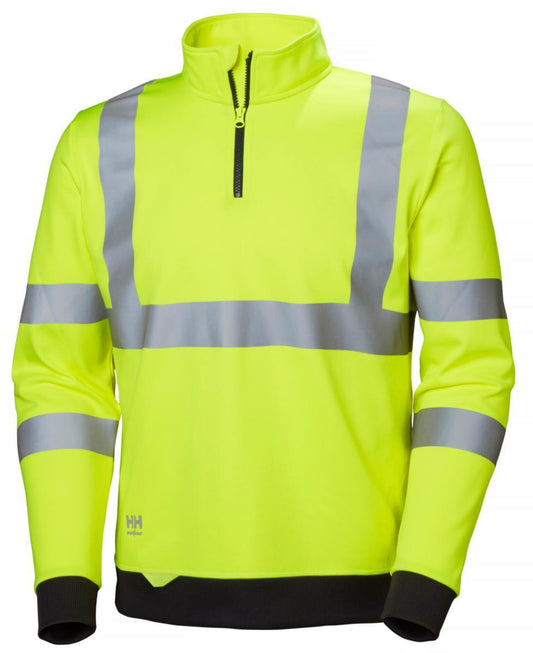 Collegegenser zip HH Addvis HiVis kl.3 gul - Helly Hansen