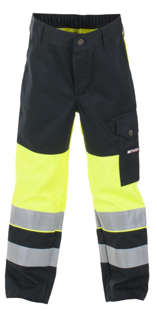 Bukse BS barn Dokka Fluoriserende Gul/Svart - Bekken & Strøm