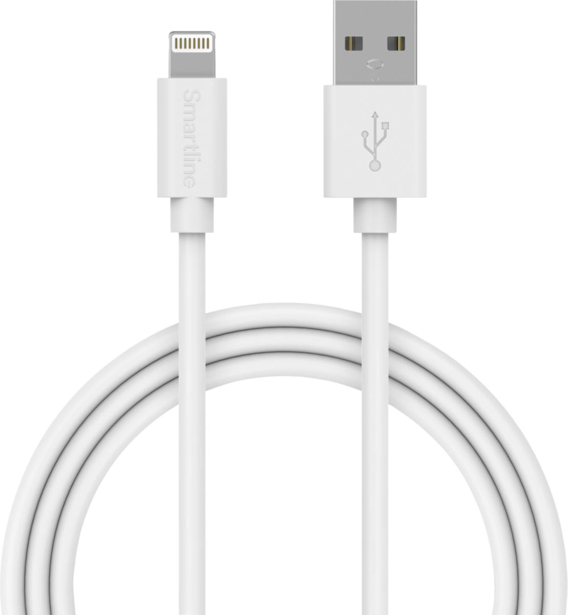 Ladekabel, USB-A til Lightning - Smartline