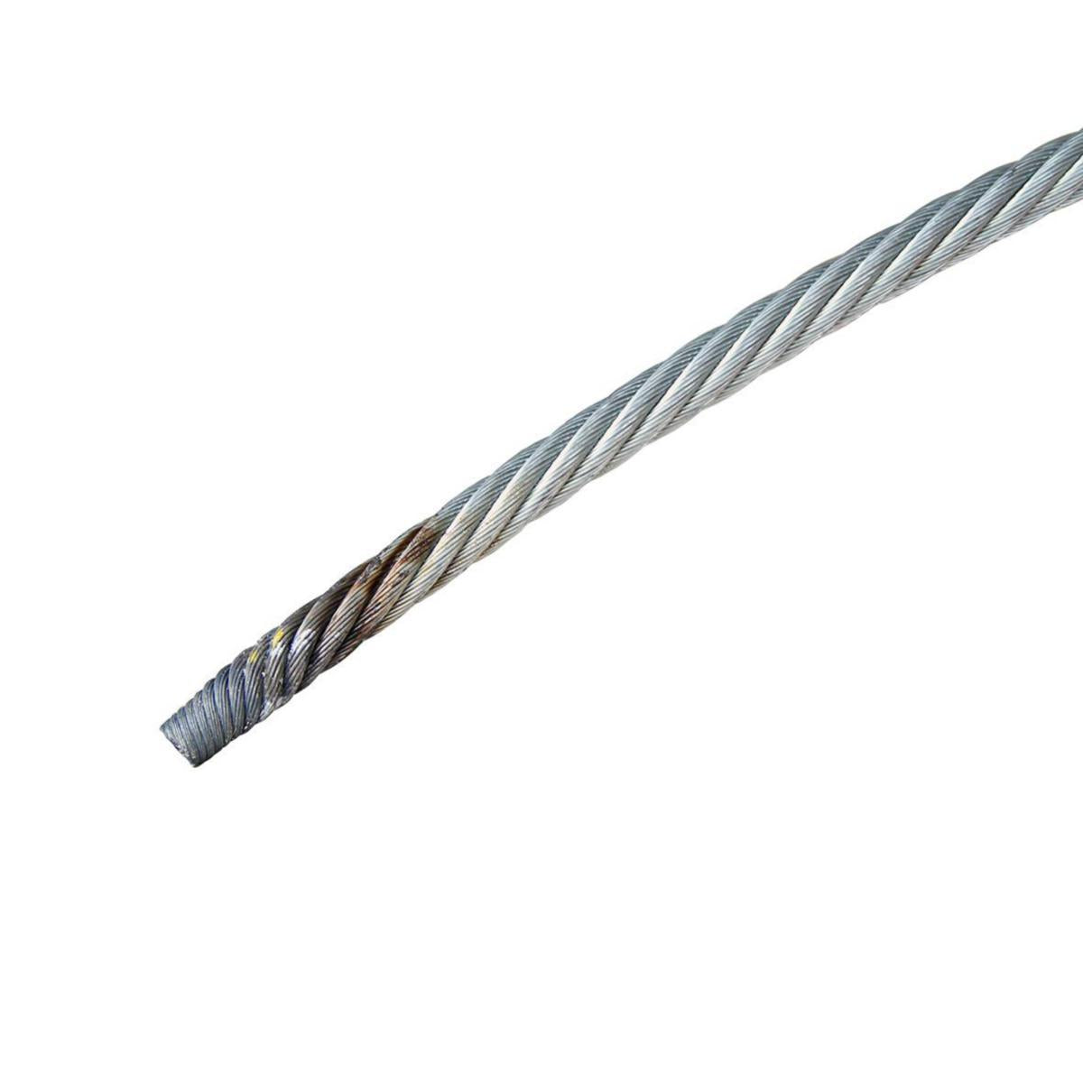 Innstøpningsvaier, med brente ender