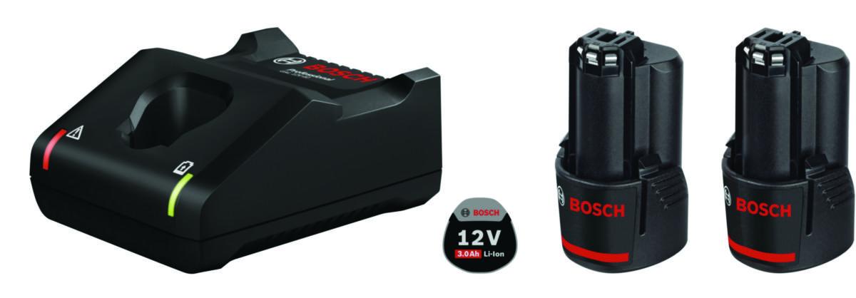 Batterisett Bosch 12V 2x3.0Ah (607246)