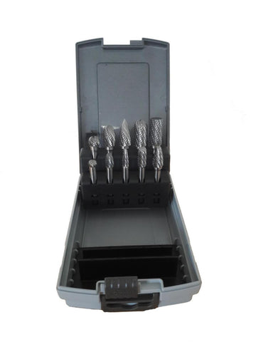 Roterende filsett 10 stk Ironside stål og rustfritt (531007)