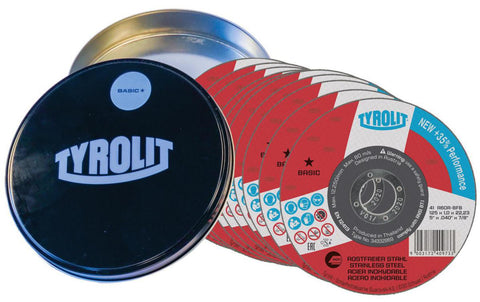 Kappeskive Tyrolit Basic* for Inox i Stålboks