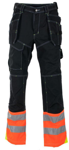 Håndverksbukse BS Drevsjø oransje/svart - Bekken & Strøm