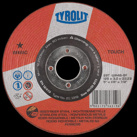 Slipeskive Tyrolit Basic Inox