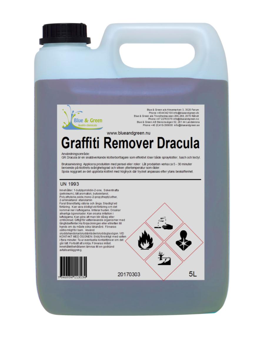 Grafittifjerner Grafitti Remover Dracula - Blue & Green