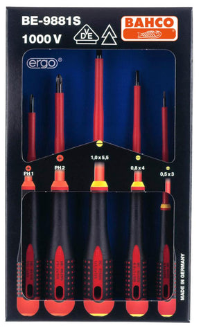 Skrutrekkersett Bahco BE-9881S / BE 9882S