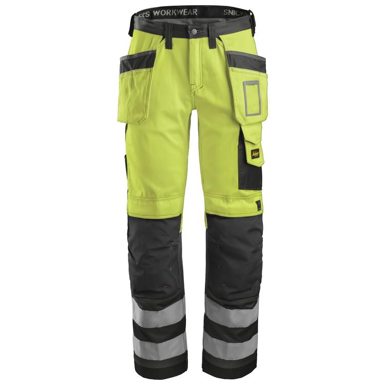 Håndverksbukse Snickers® 3233 HiVis kl.2