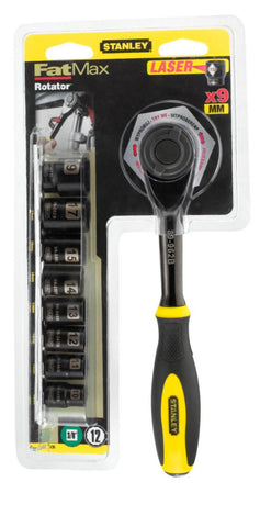 Pipenøkkelsett 3/8" Stanley 9 deler