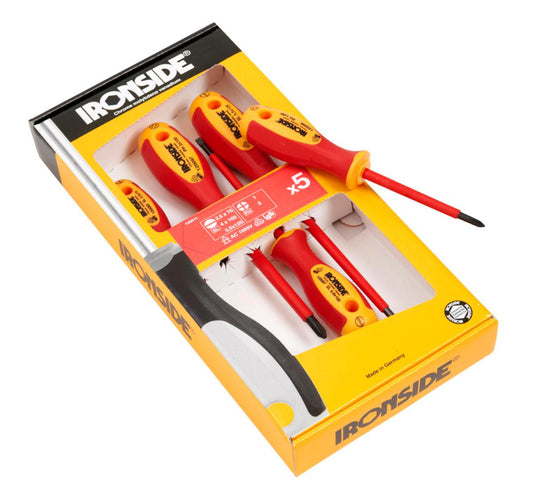 Skrutrekkersett Ironside Isolert 1000V/VDE Spor – Phillips