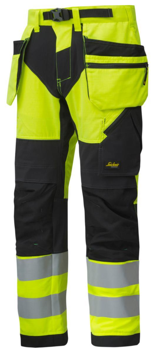 H ndverksbukse Snickers 6932 HiVis Kl 2 Multivern h-ndverksbukse-snickers-6932-hivis-kl-2-multivern