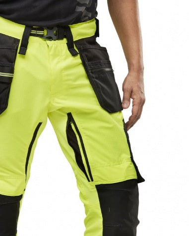 Håndverksbukse Snickers® 6943 HiVis kl.2