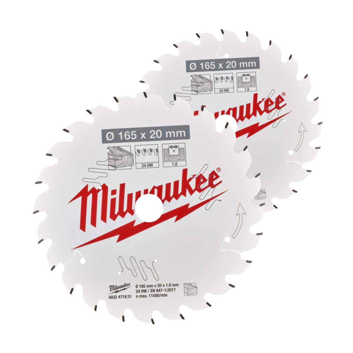 Sirkelsagblad Milwaukee Tre CSB Twin Pack