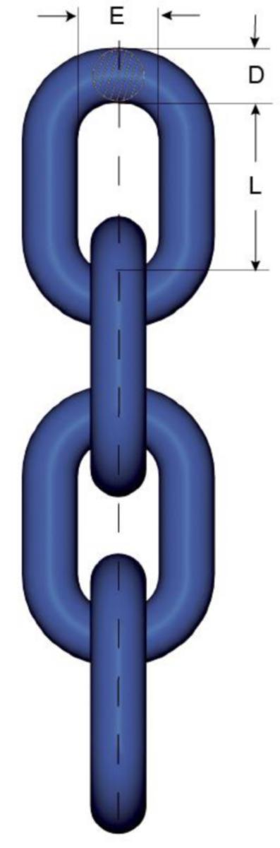 Kjetting kortlenket Gunnebo GrabiQ Grade 10