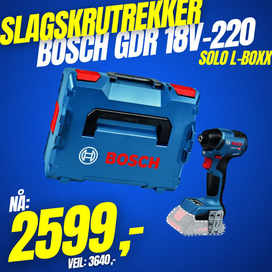 Slagskrutrekker Bosch GDR 18V-220 C Solo (74176631)
