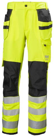 Håndverksbukse HH Alna 4-V HiVis kl.2 - Helly Hansen