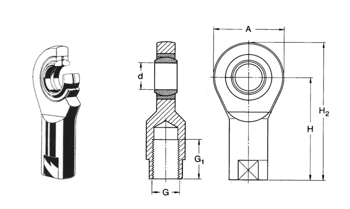 Glidelager, Stangholder, Serie SI-ES - SKF