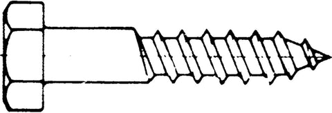 Treskrue Fransk Sekskant DIN571 T6S varmforzinket - Arvid Nilsson