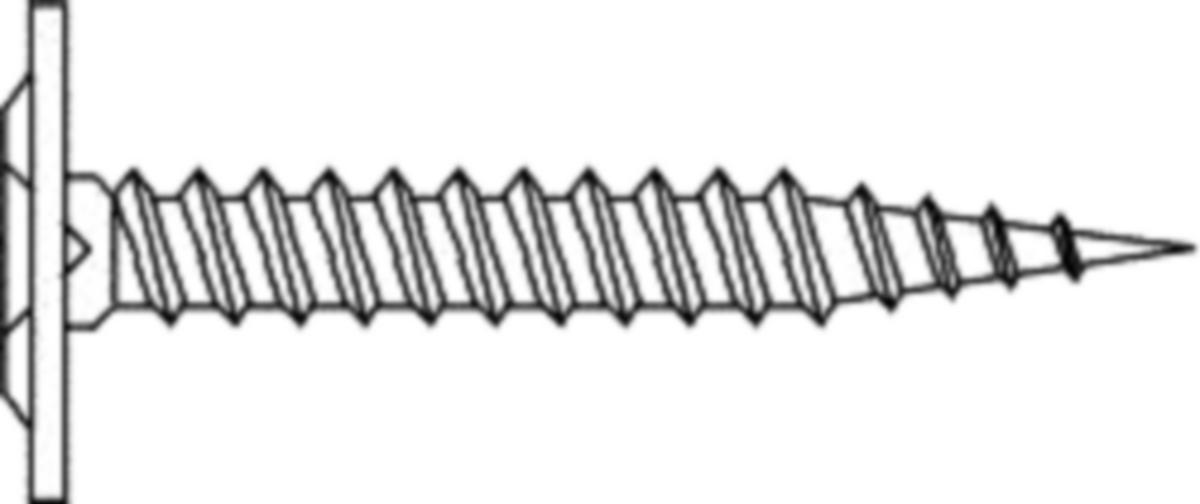 Monteringsskrue Arvid Nilson m/skivehode