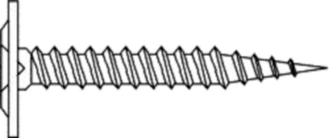 Monteringsskrue Arvid Nilson m/skivehode