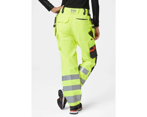 Håndverksbukse dame HH Luna HiVis kl.2 gul/koksgrå (546280)