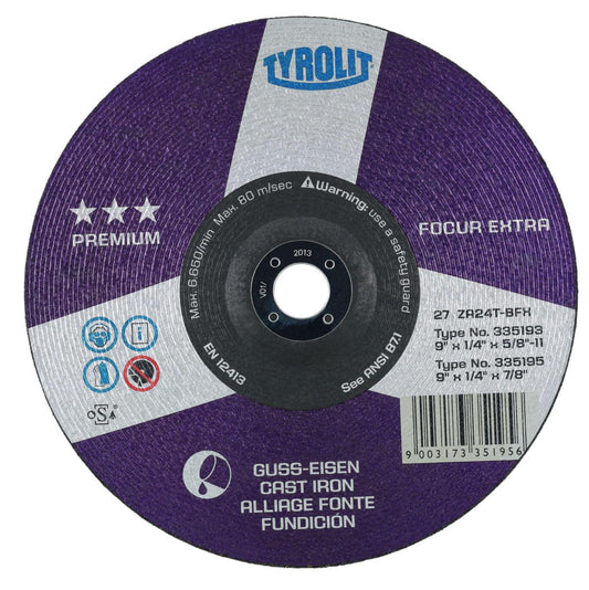 Kappeskive Tyrolit Premium*** for støpejern