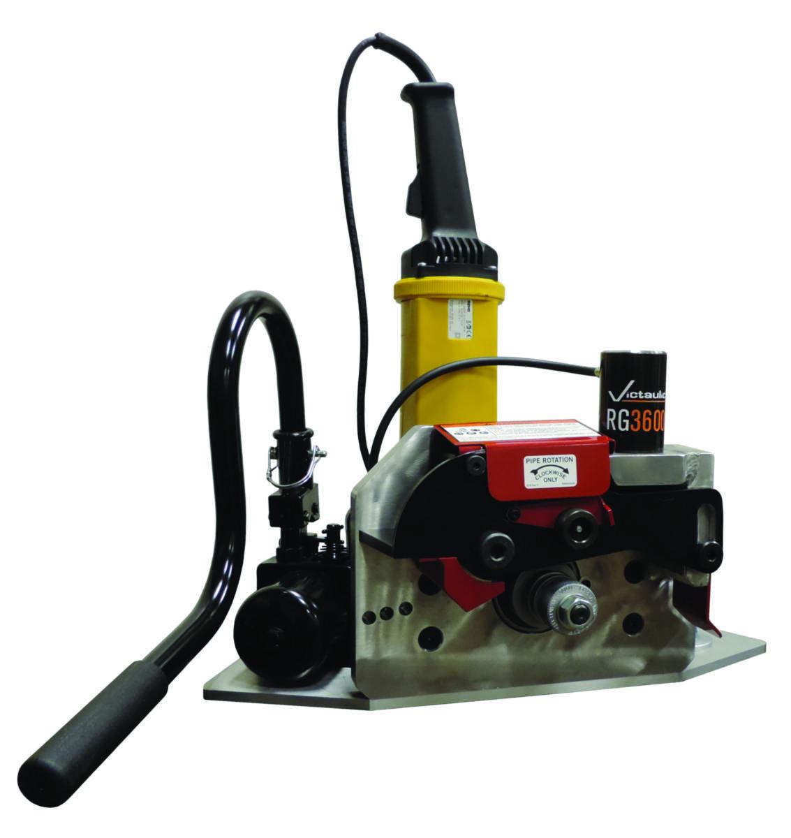 Rillemaskin RG3600, power drive Victaulic