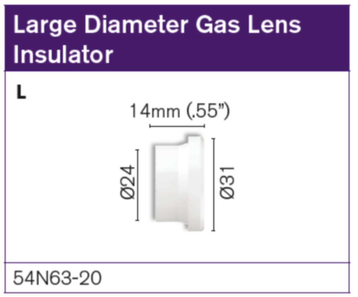Isolator TIG ER9-7 -WP20 Parweld