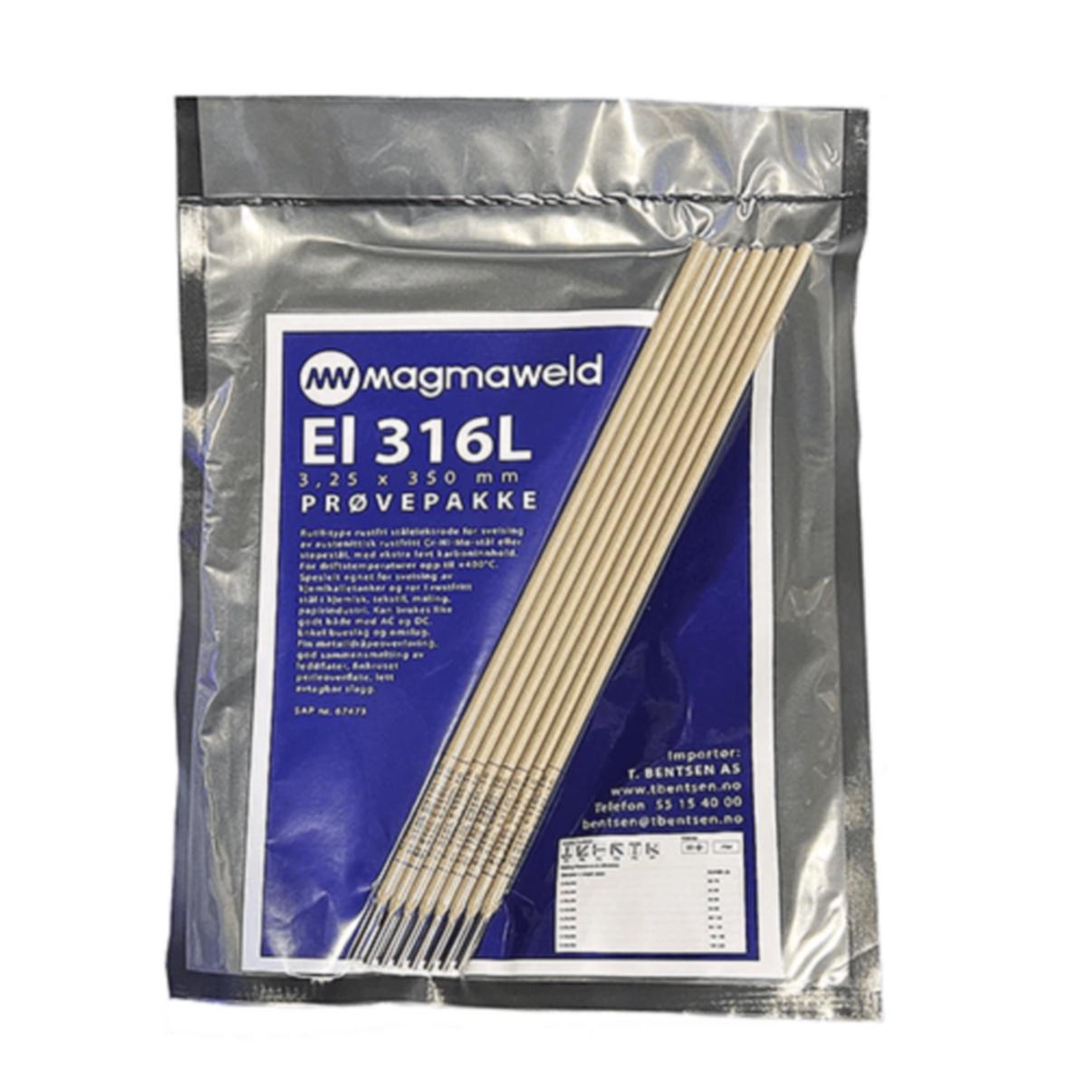 Sveiselektrode Magmaweld rf EL 316L Rutil - Parweld
