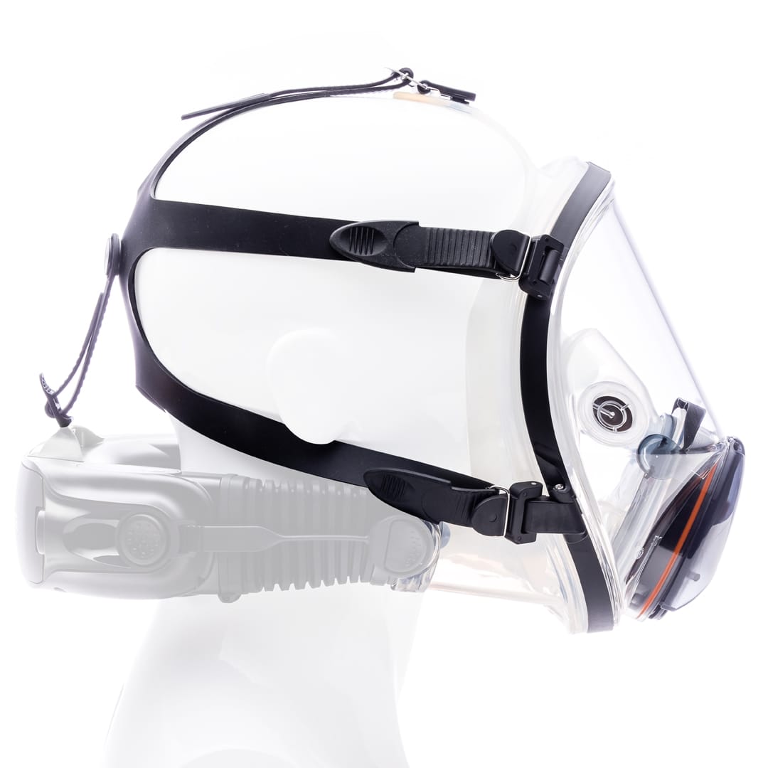 CleanSpace CST helmaske sett fra siden, kun masken inngår