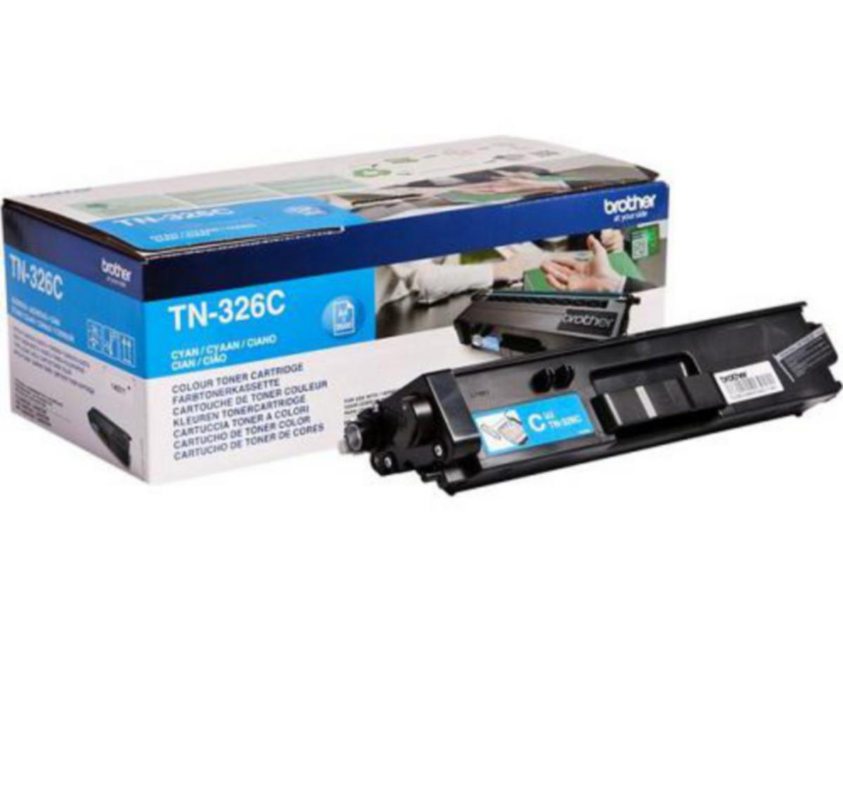 Toner TN326C  Brother high capacity blå