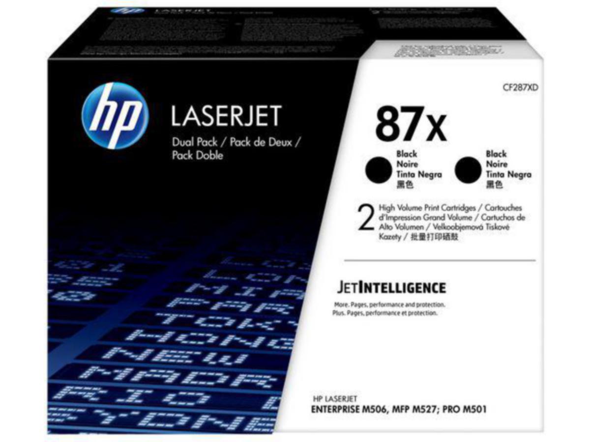 Toner 87X HP CF287XD svart 2 stk