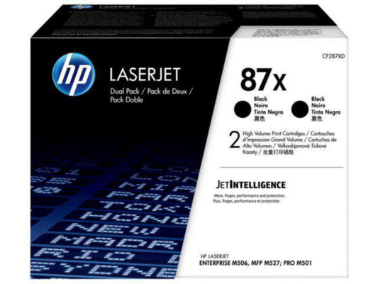 Toner 87X HP CF287XD svart 2 stk