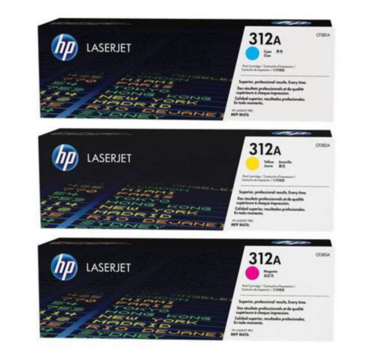 Toner 312A HP CF440AM CYM multipack 3 stk