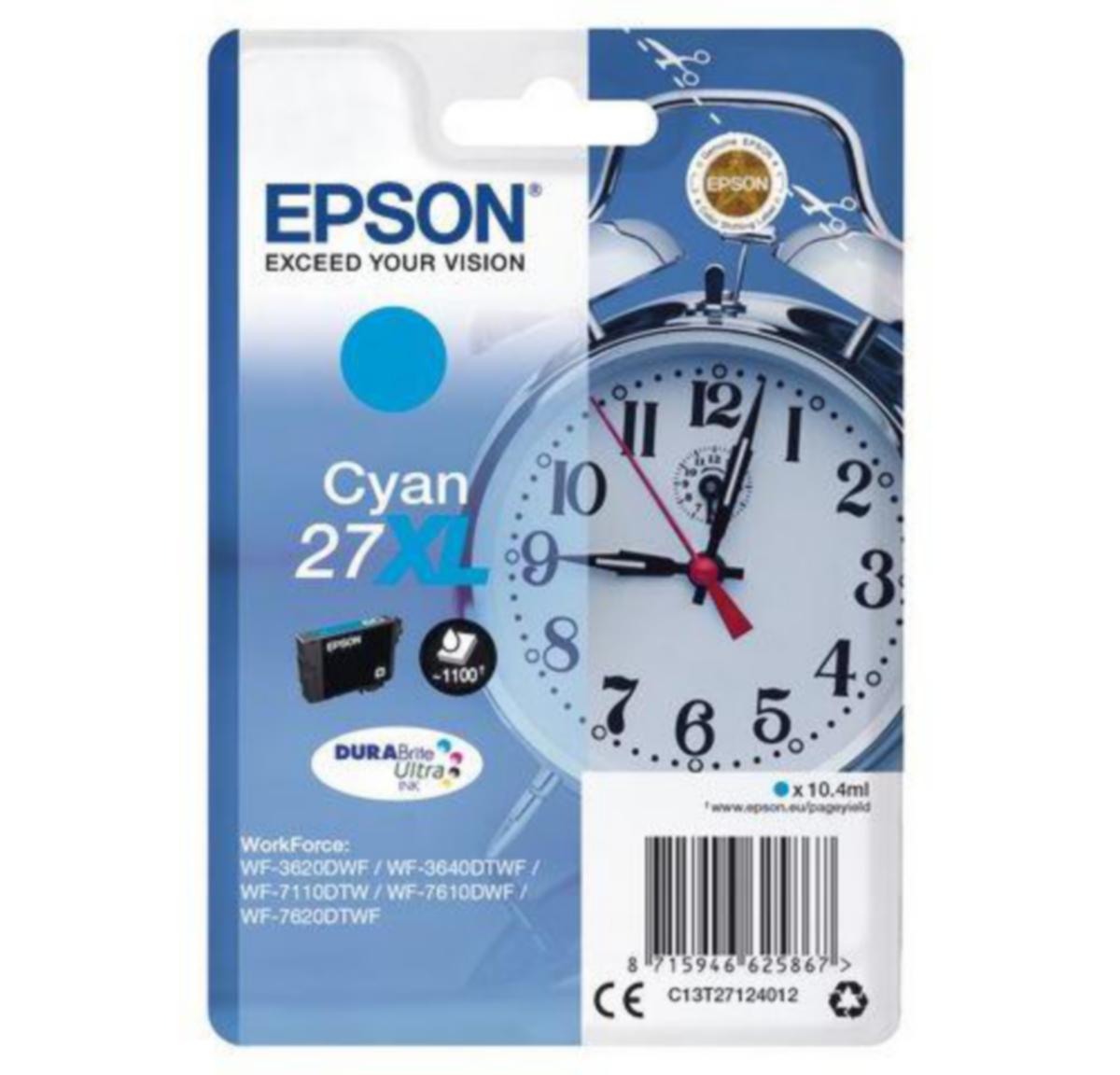 Blekk T2712 C13T27124012 Epson cyan