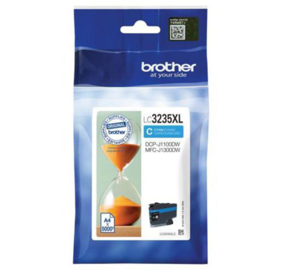 Blekk LC3235XLC Brother cyan