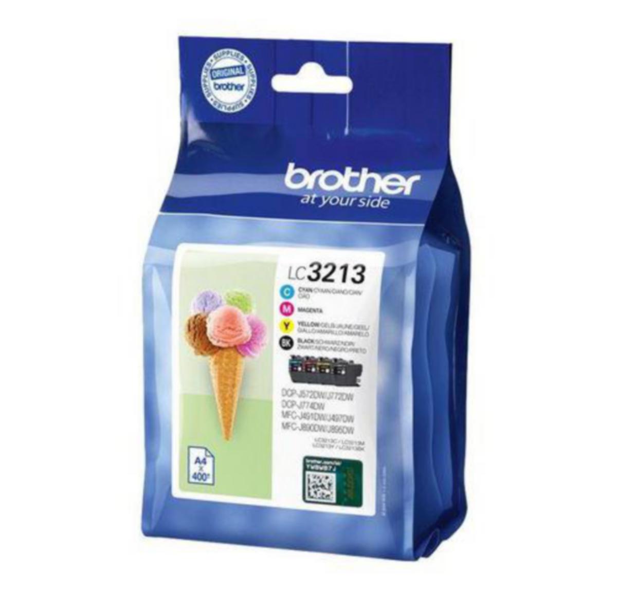 Blekk LC3213 Value Brother multipakke 4 stk