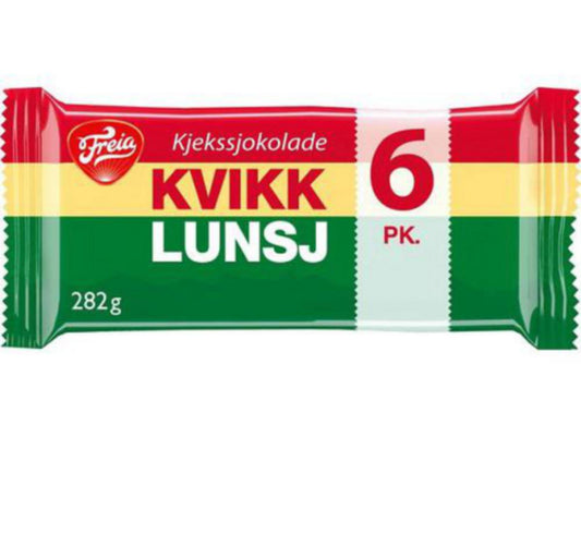 Sjokolade Freia Kvikk Lunsj 6pk