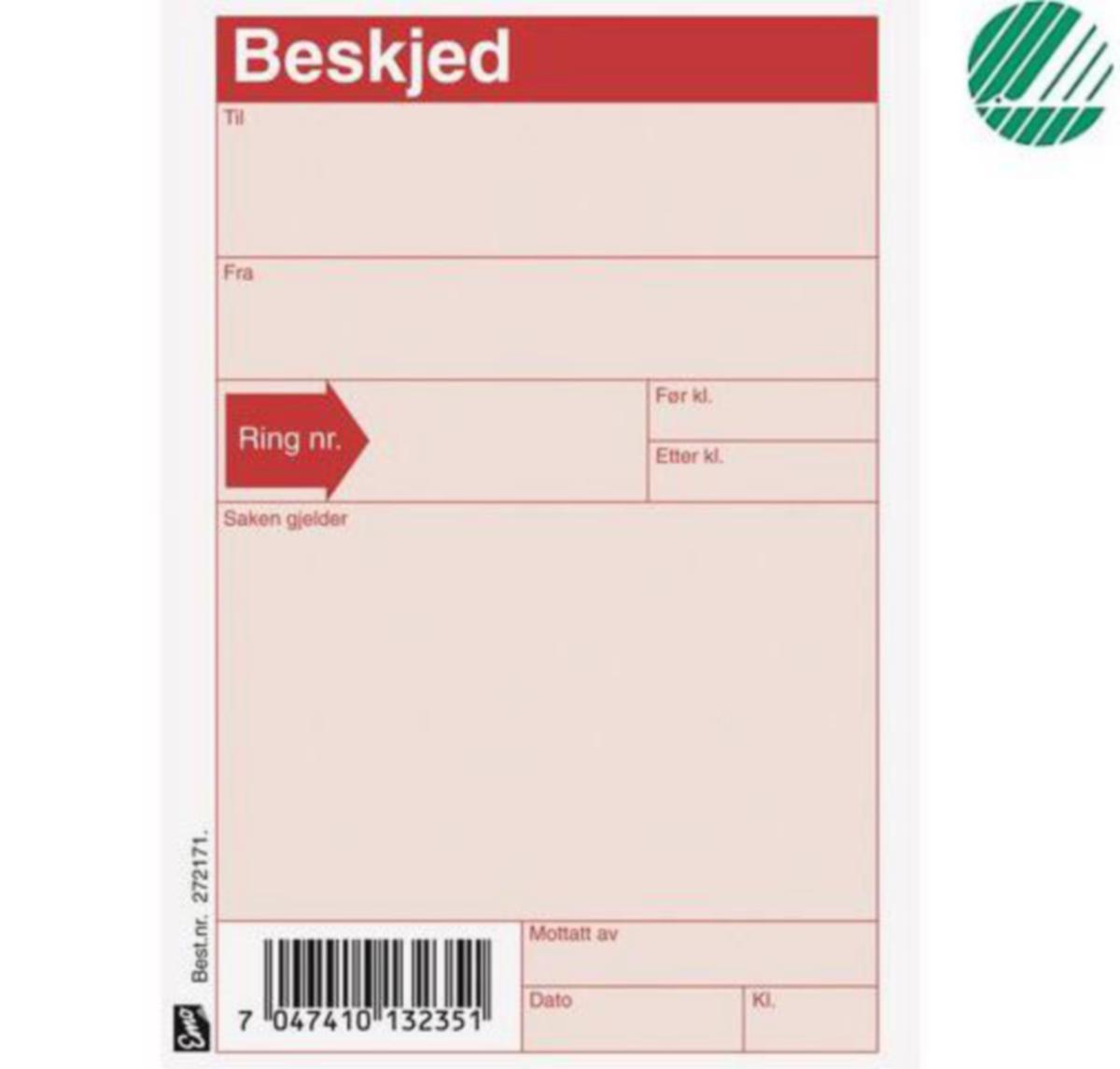 Beskjedblokk Emo