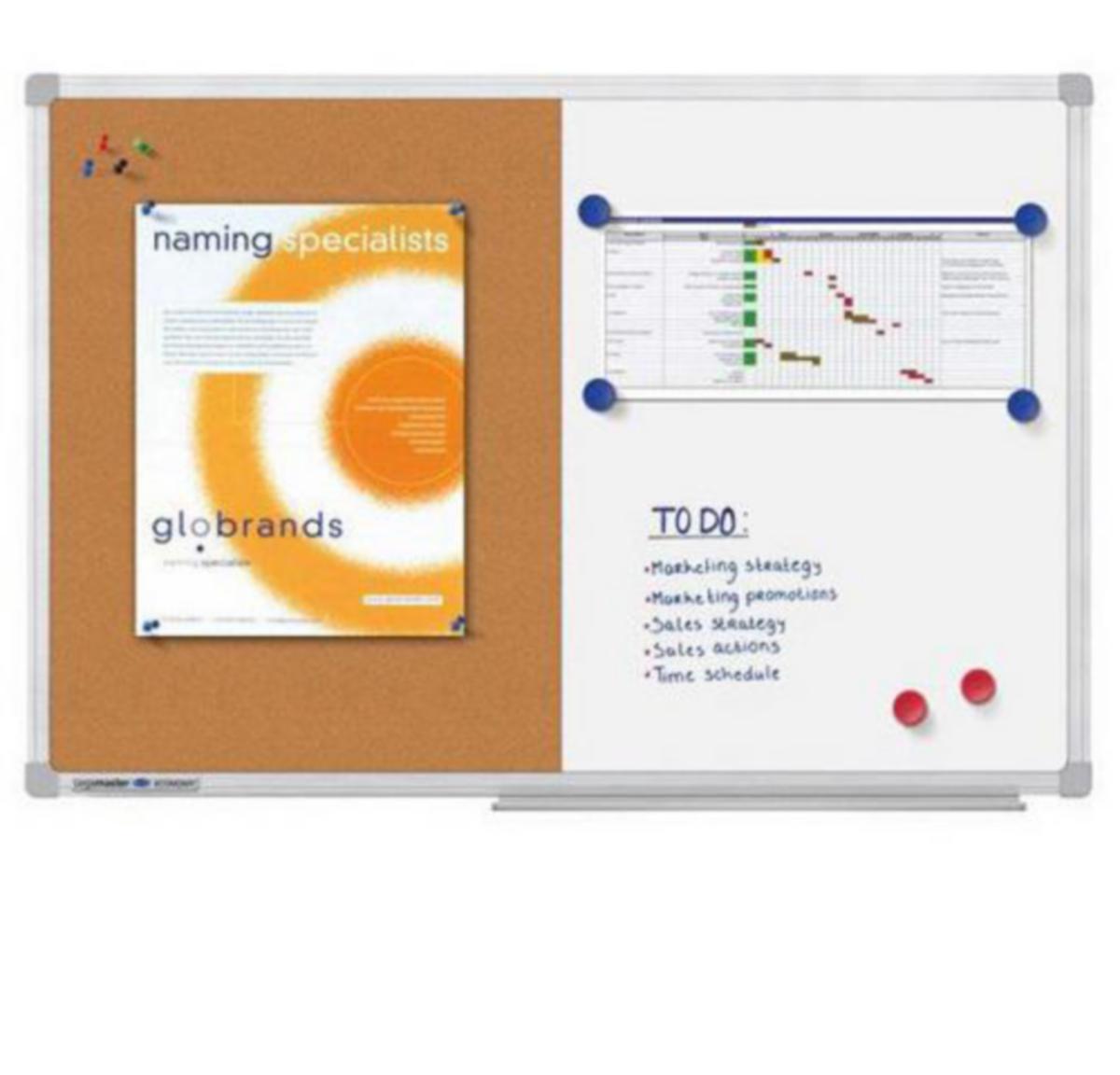 Kombitavle Kork/Whiteboard Legamaster