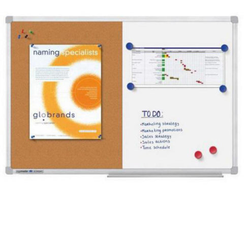 Kombitavle Kork/Whiteboard Legamaster