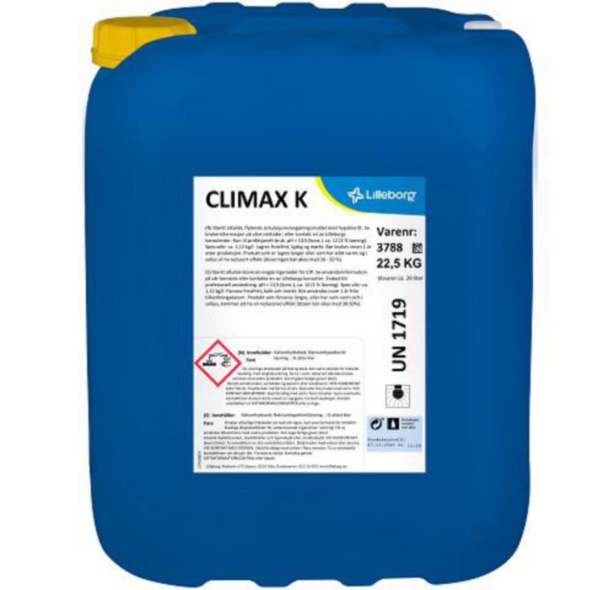Industrivask m/hypokloritt Climax K Sterkt Alkalisk - Lilleborg