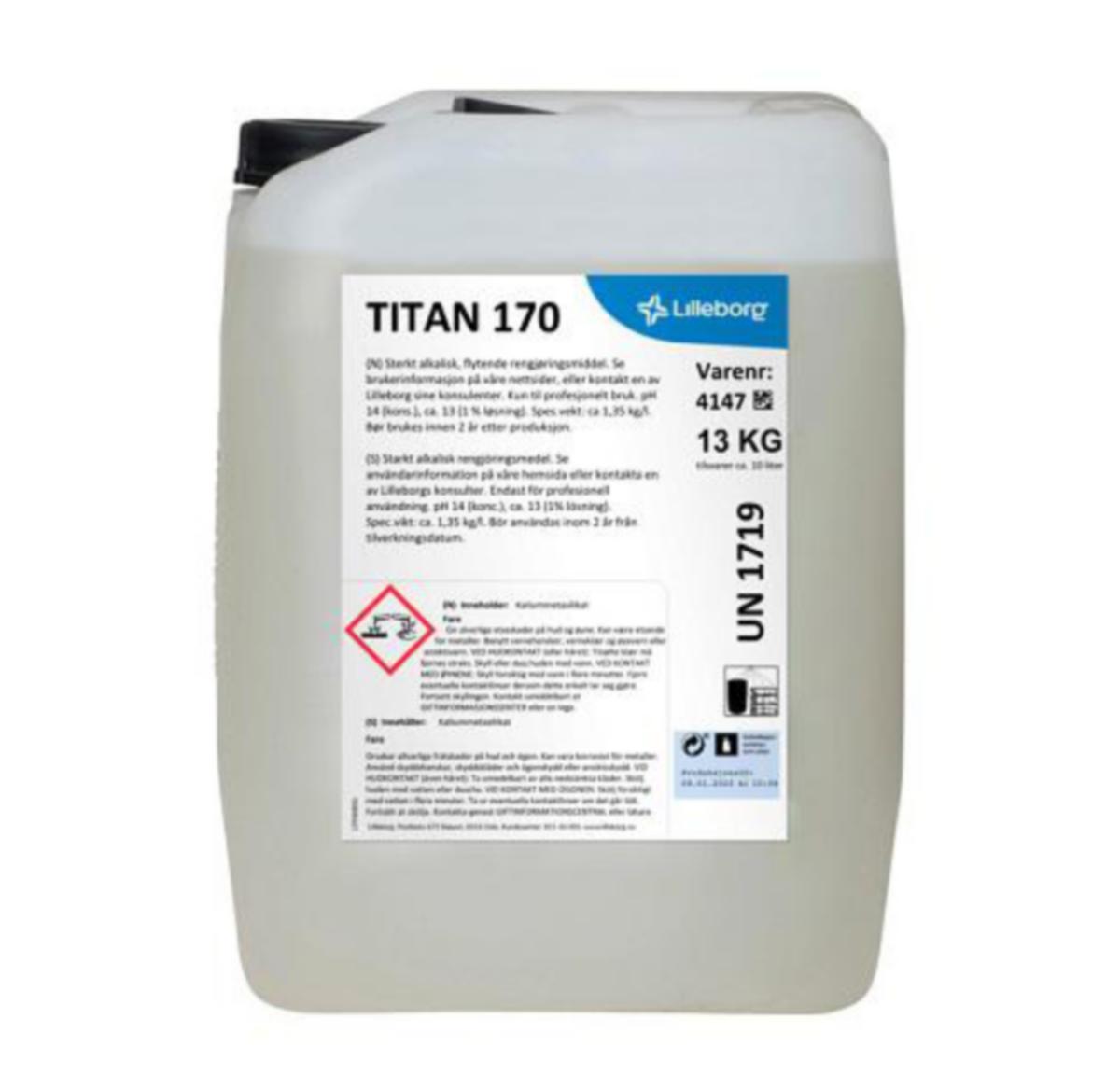 Industrivask m/silikat Titan 170 Sterkt Alkalisk - Lilleborg