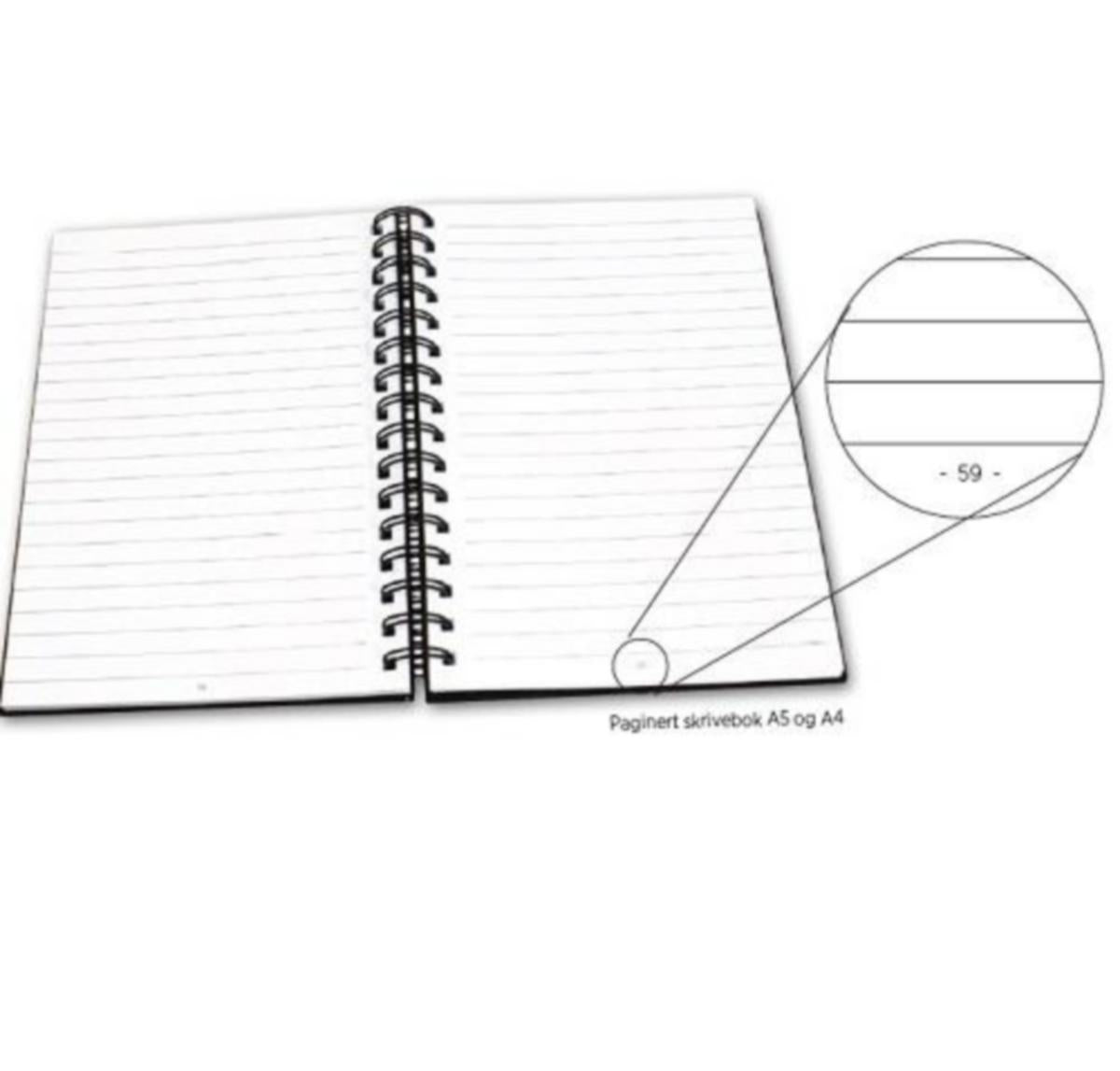 Spiralbok Grieg Linjert