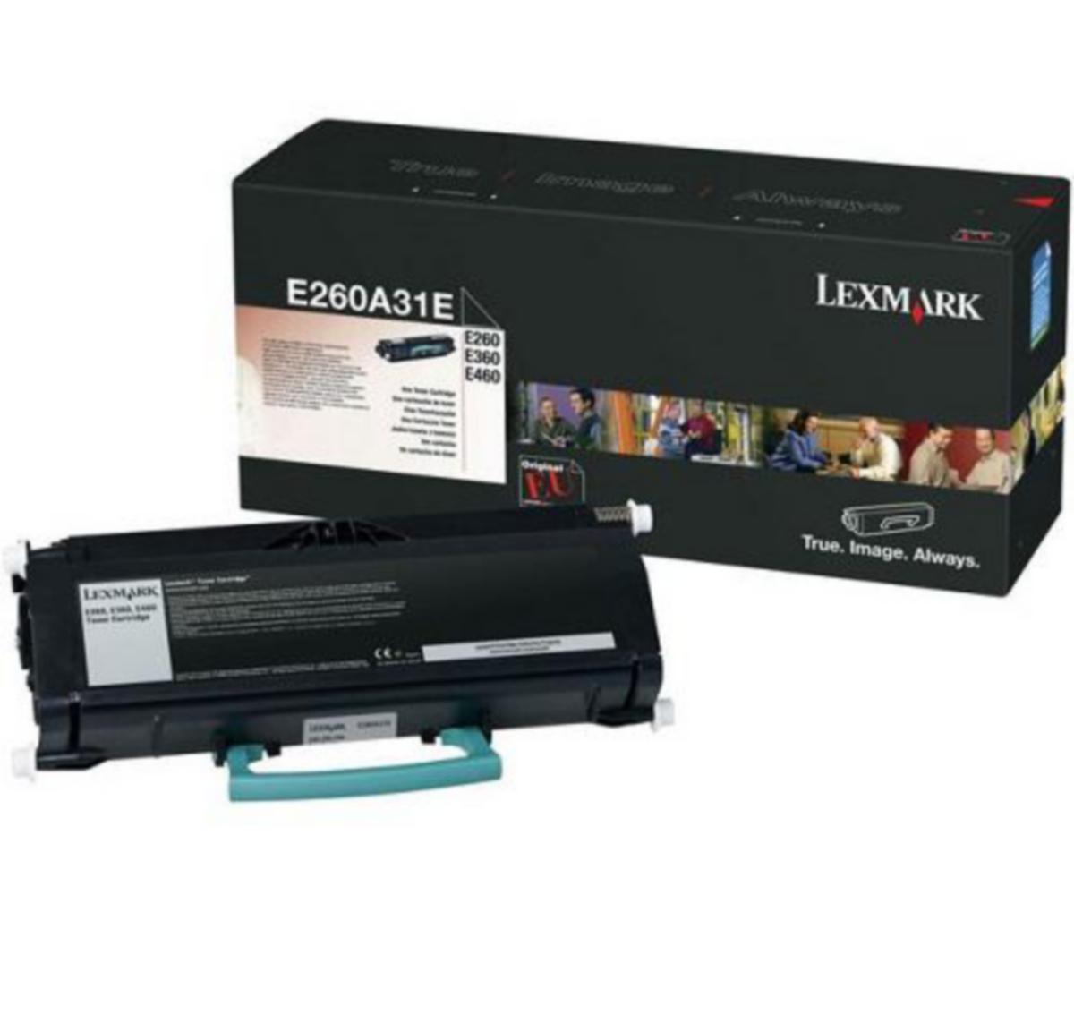 Toner CC E260A31E Lexmark 3.5K svart